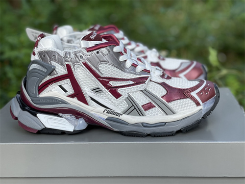 Balenciaga Sneaker TESS S.Gomma Res Bi Alv_TIS EFF Nubuk_TIS E White Gray Red Color W3CP31000 Size_ 35--45-e8901f0a